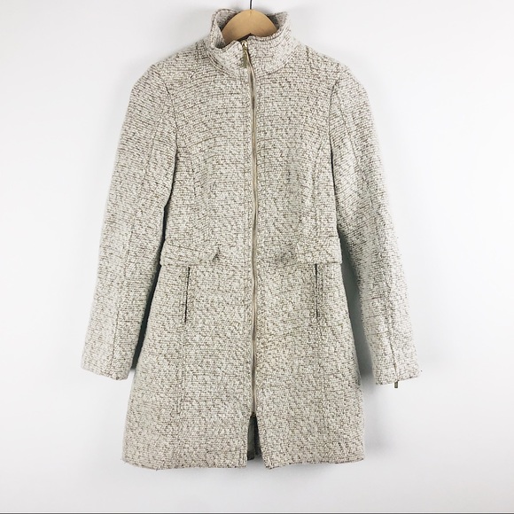 H&M Jackets & Blazers - H&M cream wool blend long coat size 4